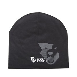 Wolf Tooth Logo Polyester Microfiber Beanie by Pandana, Adult, Black