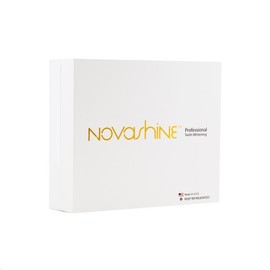 Novashine Professional Teeth Whitening Kit: Advanced Blue LED Light, Concentrated Peroxide Gel, Smartphone Adapter, Travel Bag