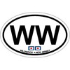 CafePress Wildwood NJ Oval Design Oval Car Bumper Sticker