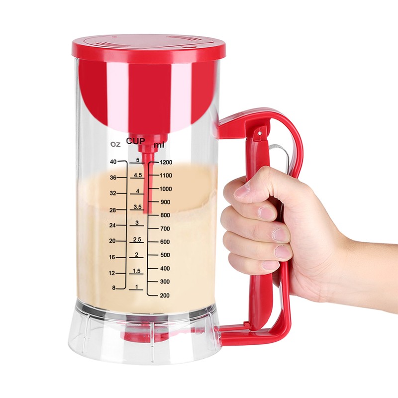Cordless Electric Battery Powered Mixer Dispenser Pancake Cupcake Waffle Batter
