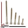 Hexagon Wood Screws - 8 x 80 mm - (Pack