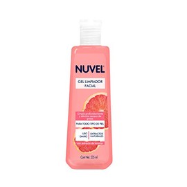 Gel Limpiador Facial Nuvel  Con Extracto de Toronja Natural 235 ml  Para Todo Tipo de Piel  Ingredientes Naturales  Limpieza Suave Profunda           