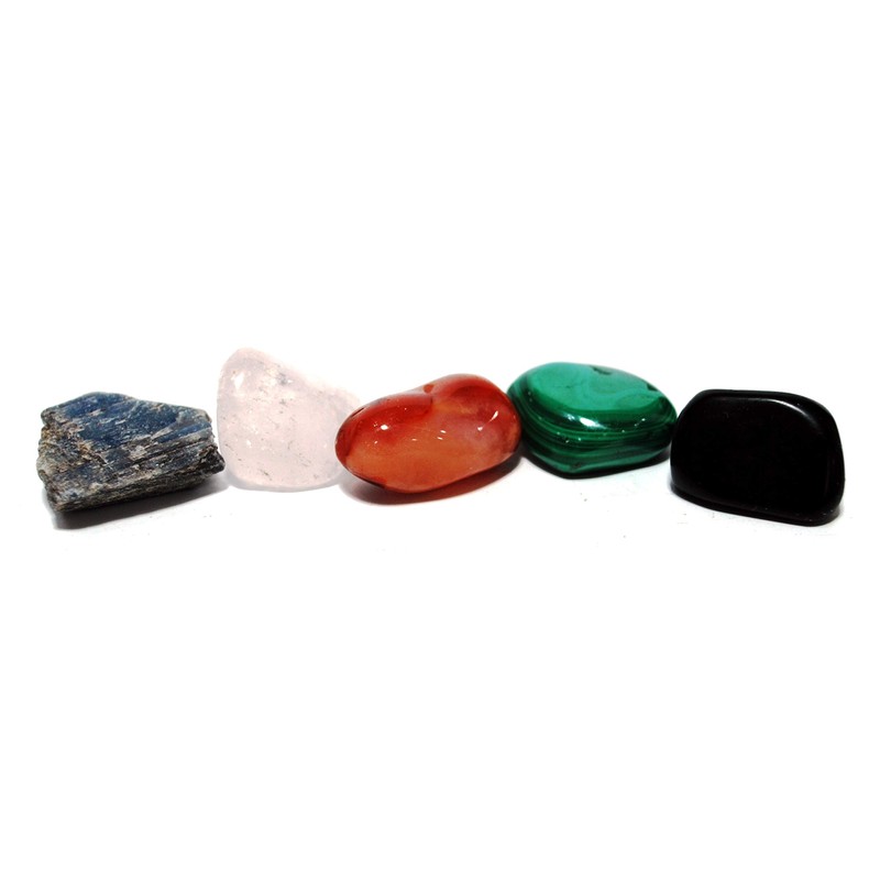 Reiju Crystal Gemstone Tumble Stone Set for Energy - Gift