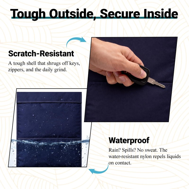 Faraday Bags 2 Pack,Signal Blocking Pouch for Laptop (16‘’x14), Phone(8.5"x4.5")