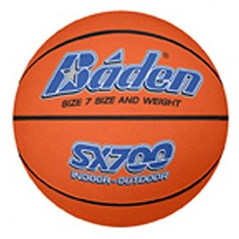 Baden Men's SX Range Composite Rubber Basketball, Indoor and Outdoor Ball, Tan, Size 7