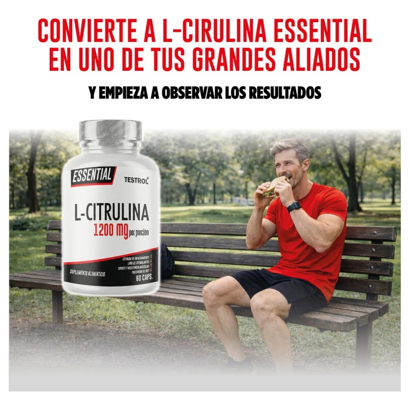 Combo Arginina Essential Citrulina Essential Testrol 60 Cpsulas cu
