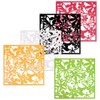 ANMINY 24 PCS Hanging Room Divider Flower Carving Pattern Panels