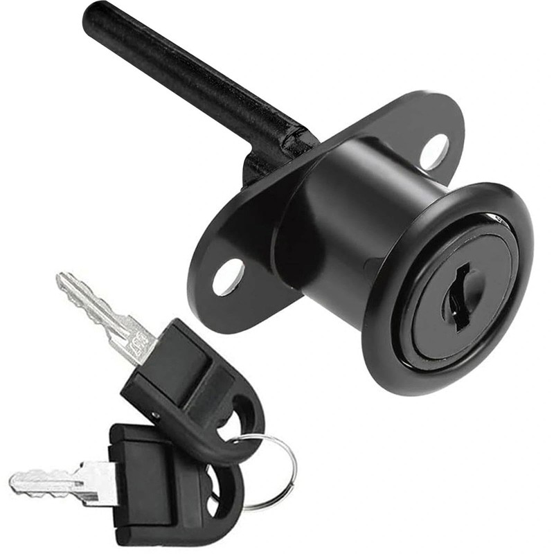2 Piece Cabinet Plunger Lock Furniture Desk Drawer Plunger Locks