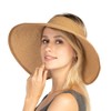 Women Sun Visors Foldable Straw Hats Summer Beach Packable Hat