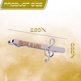 Music Themed Gifts for Musician Musicial Christmas Birthday Gifts for Friends Musicians Musical Tie Clip for Men Best Friend Musician Retirement Presents for Coworker Musicians Music Lovers Gift Ideas