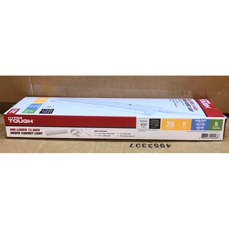 Hyper Tough 400 Lumen 12 Inch Under Cabinet Light Y22