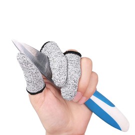 Cut Resistant Finger Cots,Finger Sleeves, Glove Life Extender, Reusable Thumb Protectors Finger Covers Fingertip Protector for Cutting, Handicrafts (20 Pcs)