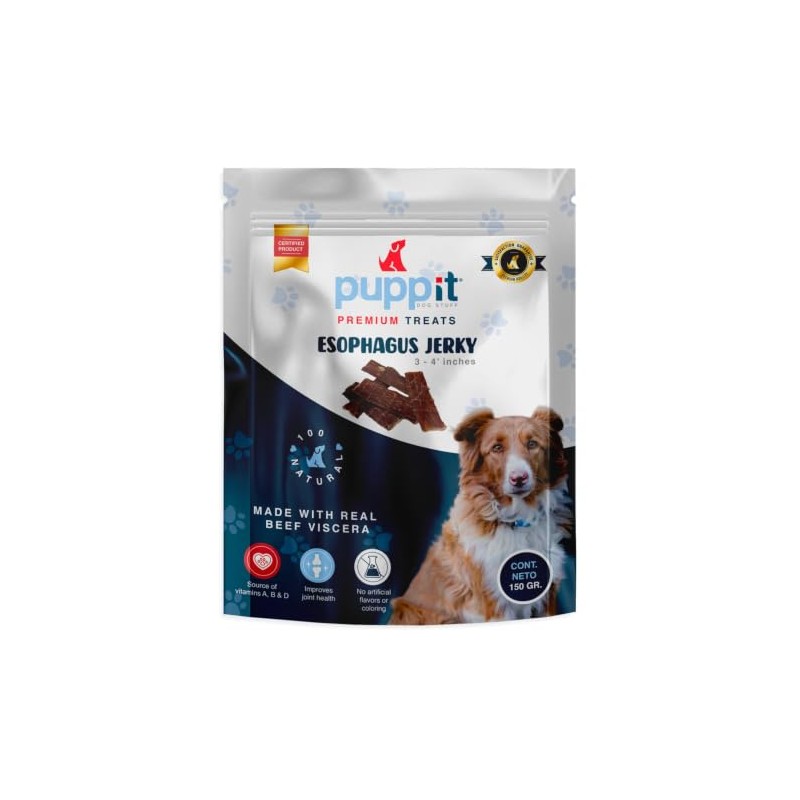 PUPP IT Cecina de Esófago de Res para Perros 150