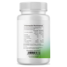 Citrato de Potasio 1,000 miligramos alta pureza y absorción 120 cápsulas POT-1000 Primetech Nutrition