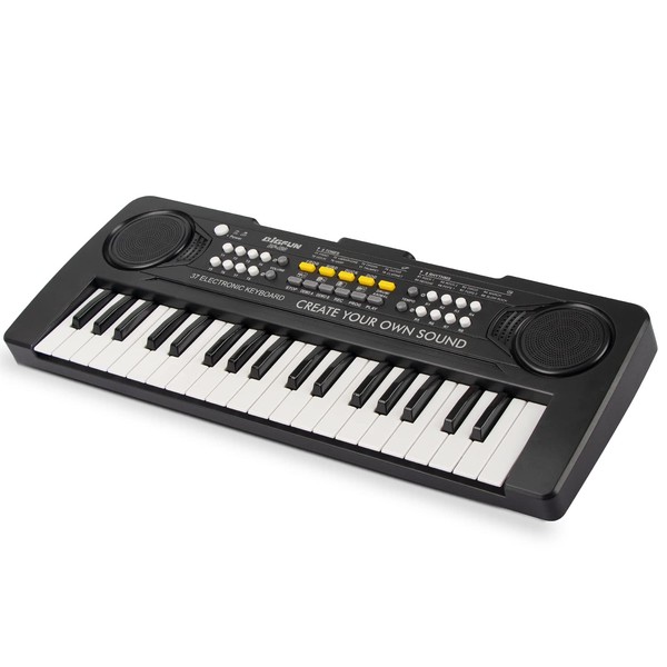HEEPUEW Kids Piano Keyboard, 37 Keys Portable Music Keyboard Electric