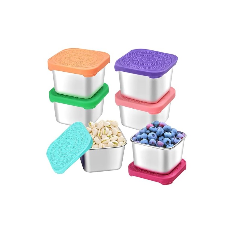 Juego de 6 Recipiente de Aderezo de Ensalada para Llevar,