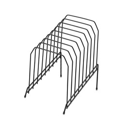 Staples; Metal Incline Desktop File Sorter, 8 Compartments, Black