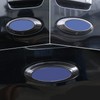 DIYUCAR ABS Plastic Car Rear Badge Ring Logo Frame Cover
