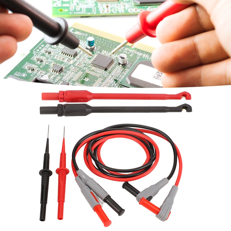 Multimeter Test Leads Kit Brass PVC PA Durable Wearable 4mm