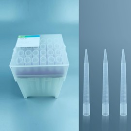VISOSCI 5mL Pipette Tips, Universal Pipette Tips 5mL, Sterile Pipette Tips with Clear Graduation, 5000uL Pipet Tips, DNase RNase Free, 1 Rack of 24 Tips