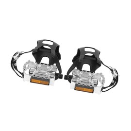 TUCKBOLD Pair Bicycle Pedals with Toe Clip Foot Strap Reflective Strap Item Replacement Automotive Parts