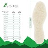 2 Pairs of Real Lambswool Insoles with Aluminium Layer, Natural,