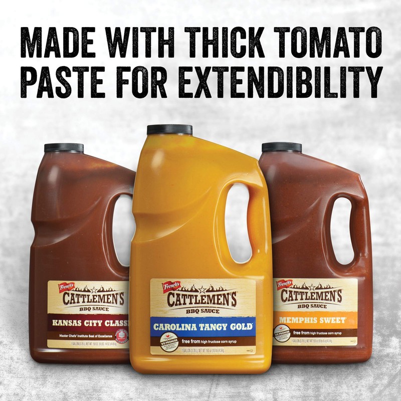 Cattlemen's Memphis Sweet BBQ Sauce, 1 gal - One Gallon