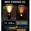 [6 Pack] CLOUDY BAY 9W Well Lights Landscape LED In