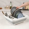 AMZMUKAUP Foldable Dish Drainer for Camping, Caravan, Outdoor Activities, Kitchen,