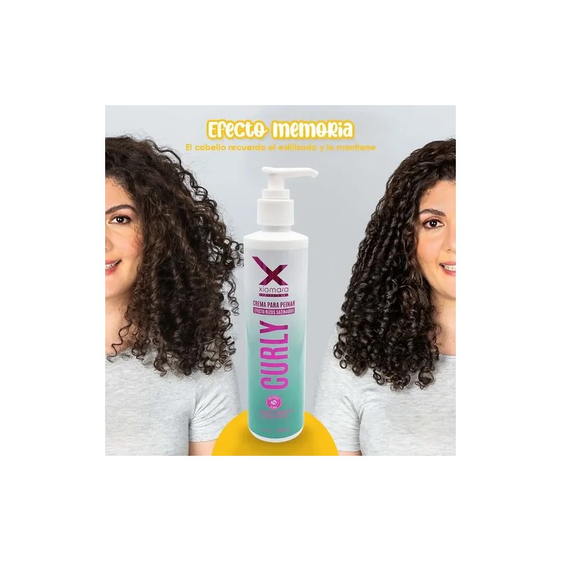 Crema Para Peinar Curly Para Rizos Satinados Xiomara 250g
