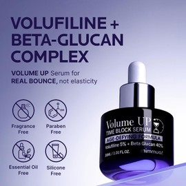 ¡mimmua! Suero de bloque de tiempo Volume UP Complejo Volufiline & Beta Glucan