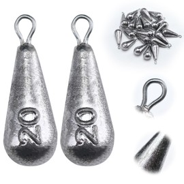 Goture Pear Lead Fishing, Dropshot Lead, Lead Weights, Lead Fishing, Fishing Lead 10g/20g/30g/40g/50g/60g/70g/80g/100g/120g, Fishing Lead Kit, Fishing Sinker, Fishing Drop Shot Rod Lead