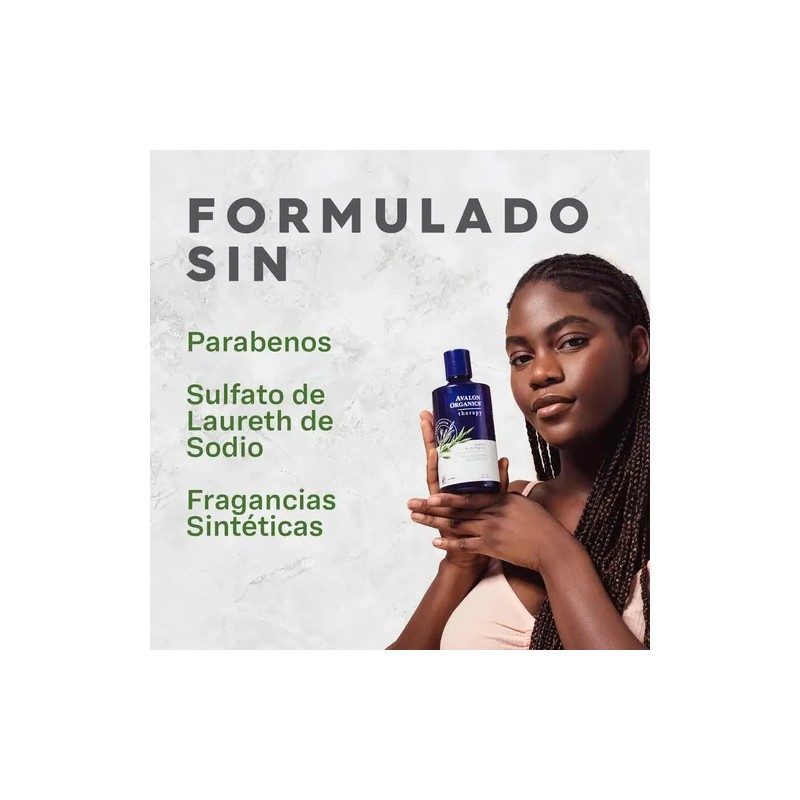 Avalon Organics Shampoo con complejo B de Biotina, 14 fl