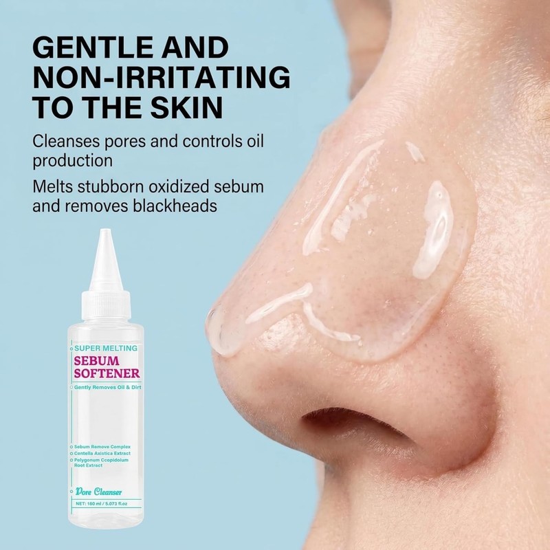 Super Melting Sebum Softener, Blackhead Remover Liquid for Deep Pore
