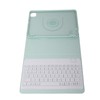 Tablet Protective Case Light Green Folding Stand Cover with Keyboard