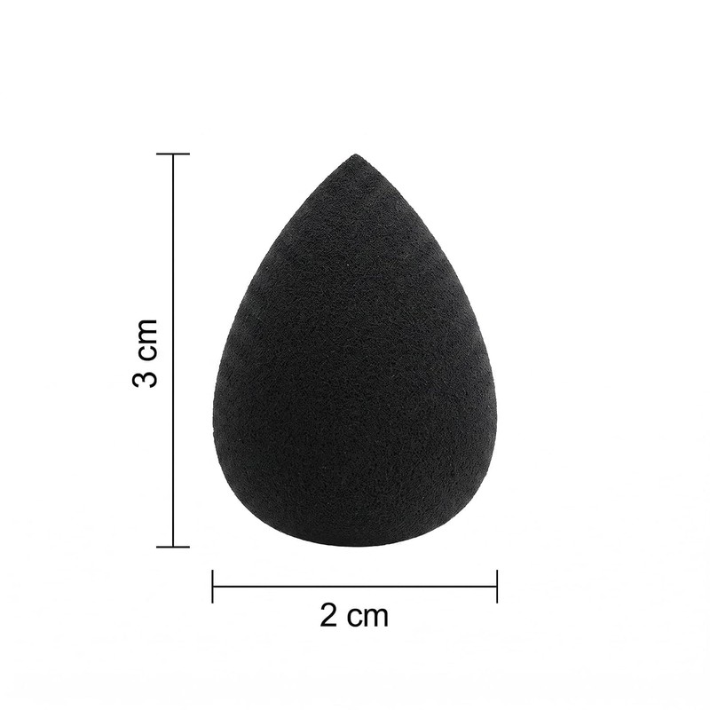 12 PCS Mini Makeup Sponge, Black Small Beauty Sponge Blender