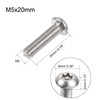 sourcing map M5x20mm Torx Security Machine Screw, 20pcs Pan Head