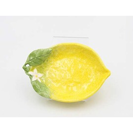 Cosmos Gifts Set of 2 Lemon Decorative Dish, Multicolored