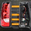 Nakuuly Tail Lights Rear Lamp Compatible With 2003-2006 Chevy Silverado