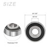 METALLIXITY Deep Groove Ball Bearings (1620-2RS, 7/16 x 1-3/8 x