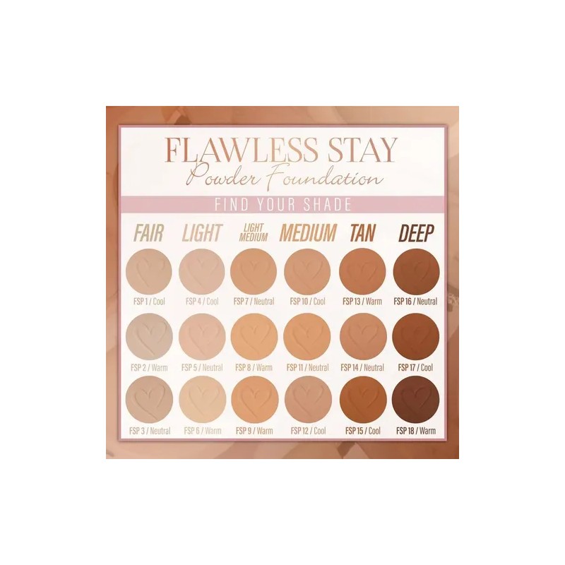 Polvo Compacto Flawless Stay Beauty Creations 100% Original
