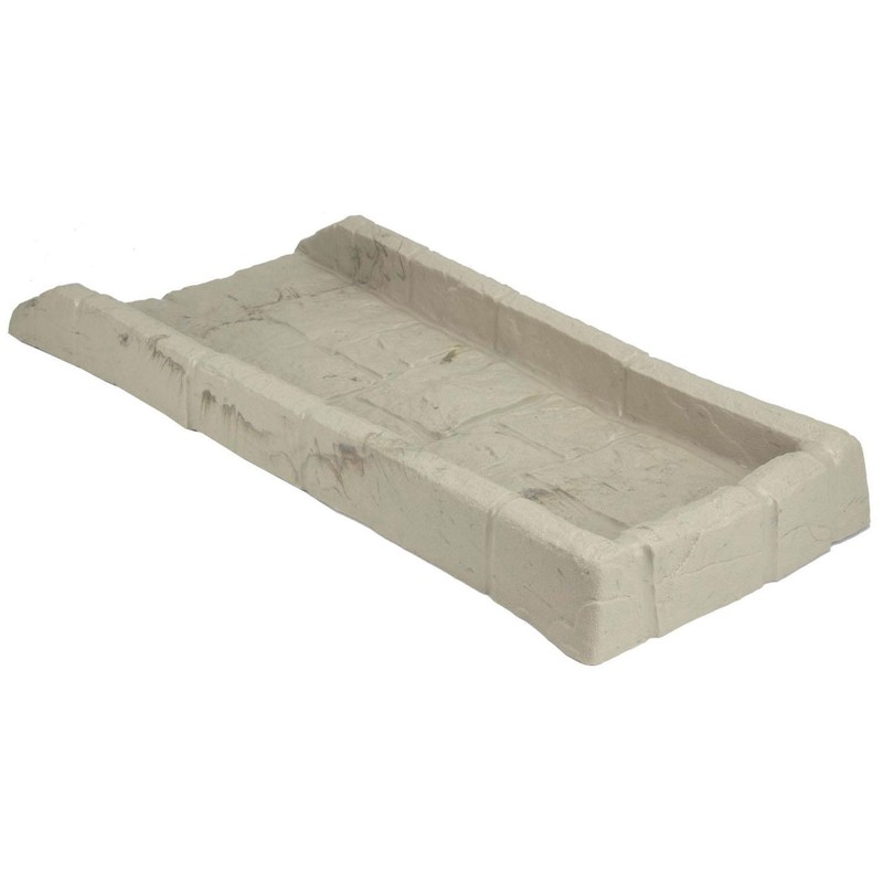Suncast Poly Composite Easy to Use Decorative Outdoor Rain Gutter