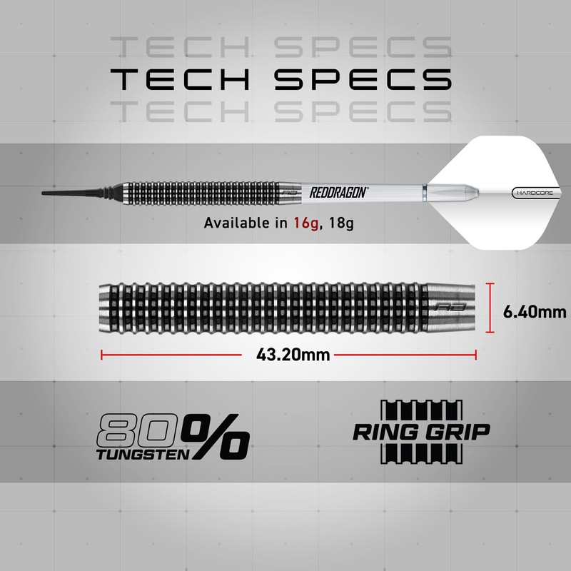 Pegasus Soft Tip Darts Set - 18 gram - White