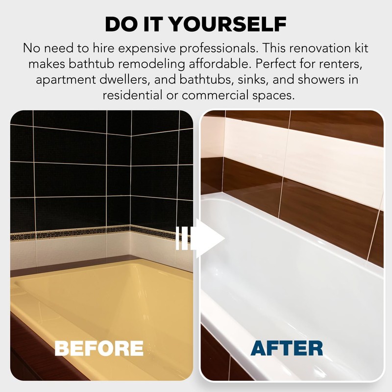 Tub and Tile Paint, 7 oz High-Gloss White Touch Up