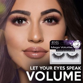 Ardell Mega Volume Lash 250 Multi-Layered False Lashes with Curl Technology, 4 pairs