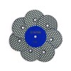 DT-DIATOOL Dry Diamond Polishing Pads 4 Inch/100mm 8PC #50 for