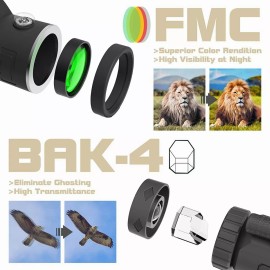 Lostrain 40 X 60 Hd Monocular Telescopio Portatil Impermeable