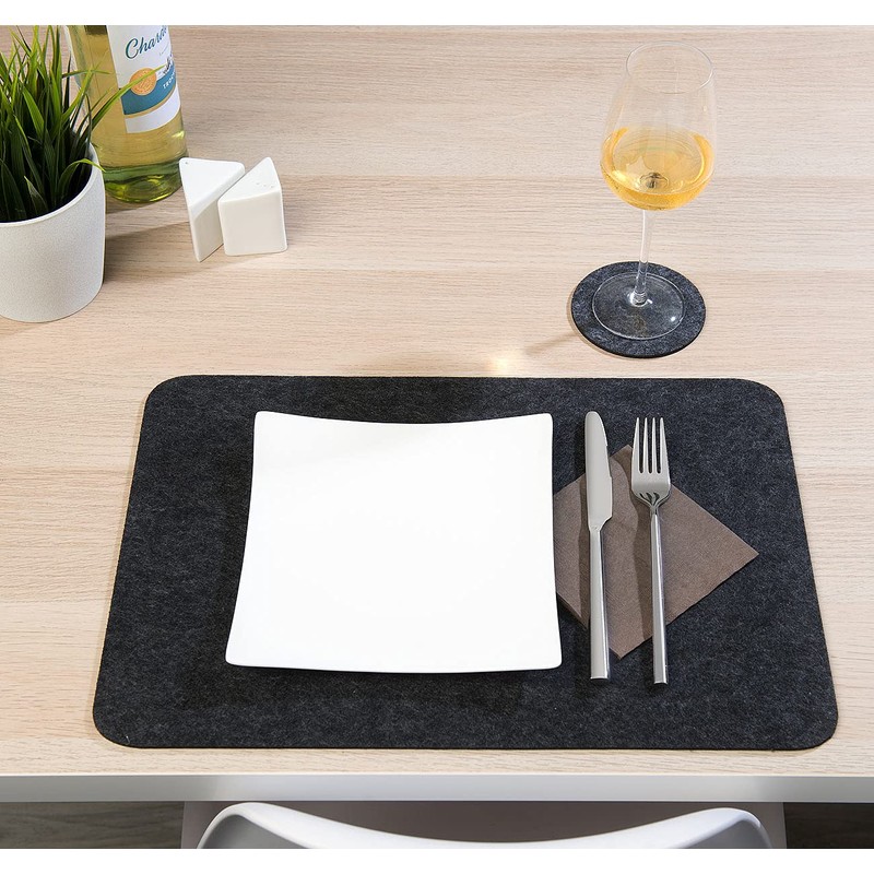 Rosenstein & Söhne Felt Pads: Set of 6 Washable Universal