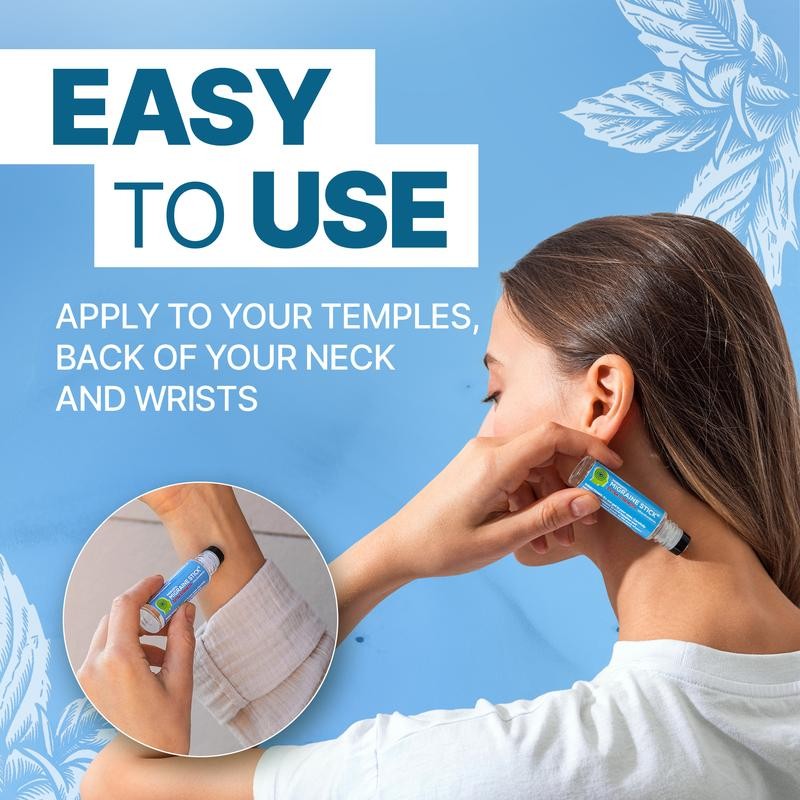 Migrastil Extra Stength Stick Aromatherapy Roll-On. Made in the USA.