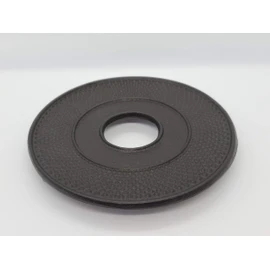 Iwachu 17002 Kamashiki Round Arare, Large, Black, φ5.3 inches (13.5 cm), Nambu Ironware